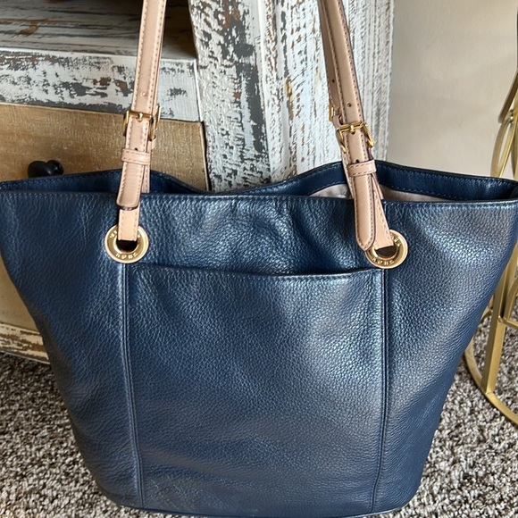 Michael Kors Jet Set Item Genuine Leather Large Tote Shoulder Bag Purse - Picture 4 of 16